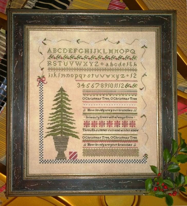SAMPLERS NOT FORGOTTEN "O Christmas Tree" Counted Cross Stitch Pattern, Chart, Sampler, Pattern Only