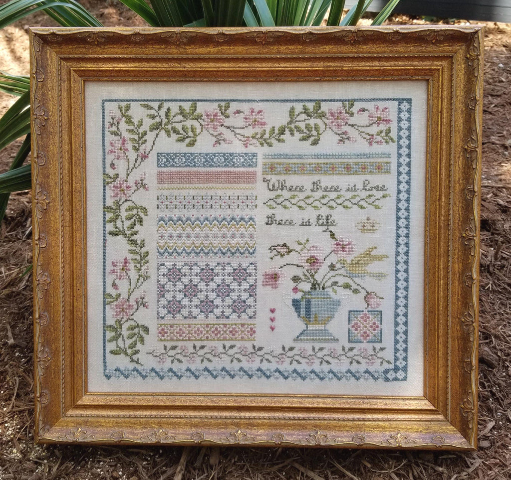 SAMPLERS NOT FORGOTTEN "Humming Bird's Garden" Counted Cross Stitch Pattern, Market 2025