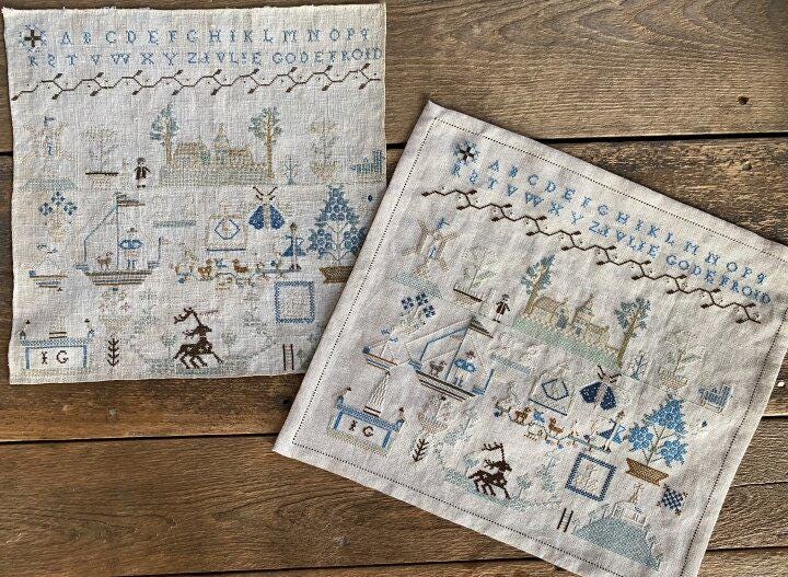 ATELIER SOED IDEE "Ivlie Godefroid" Counted Cross Stitch Pattern, Sampler, Chart, Booklet Only