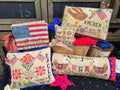 QUAINT ROSE NEEDLEARTS "Wildflowers & Freedom" Counted Cross Stitch Pattern, Sampler, Chart, Pattern Only