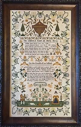 SHAKESPEARE'S PEDDLER "Louisa Horsey 1836" Counted Cross Stitch Pattern, Reproduction Sampler, by Theresa Venette, Pattern Only
