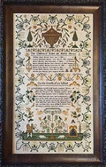 SHAKESPEARE'S PEDDLER "Louisa Horsey 1836" Counted Cross Stitch Pattern, Reproduction Sampler, by Theresa Venette, Pattern Only