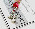 Kelly Clark Studio ~ Valentine Angel Scissor Fob, Scissor Find, Lanyard Fob, Key Fob, Purse Fob, Key Chain Charm.