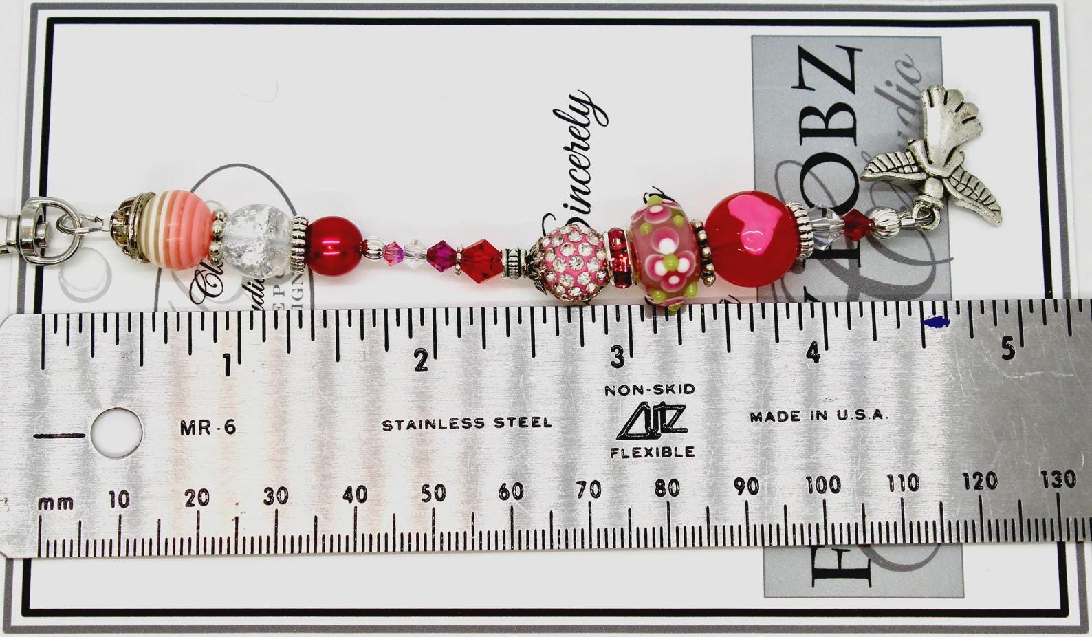 Kelly Clark Studio ~ Valentine Angel Scissor Fob, Scissor Find, Lanyard Fob, Key Fob, Purse Fob, Key Chain Charm.