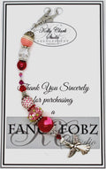 Kelly Clark Studio ~ Valentine Angel Scissor Fob, Scissor Find, Lanyard Fob, Key Fob, Purse Fob, Key Chain Charm.