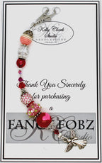 Kelly Clark Studio ~ Valentine Angel Scissor Fob, Scissor Find, Lanyard Fob, Key Fob, Purse Fob, Key Chain Charm.
