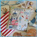The Little Walrus! by CROCETTE A GOGO  Counted Cross Stitch Pattern  Beach, Fish, Sailor, Pattern Only