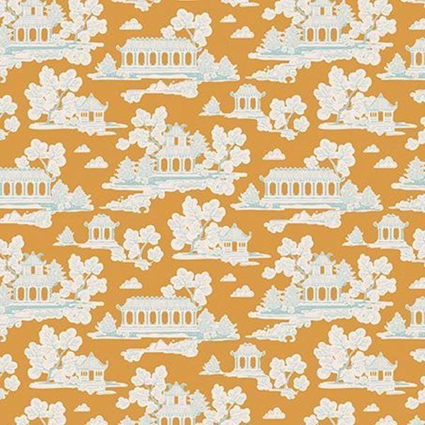 TILDA FABRIC ~ BUMBLEBEE Collection 2014 by Tone Finnanger - Sunny Park Golden (oop) - 100% Cotton. Approx. Size: 19" x 20"