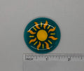 BEAU VERRE ART "Sun Fused Glass Needle Minder"  Magnet  Needleminder  One-of-a-Kind, Handcrafted with Love by Kelly