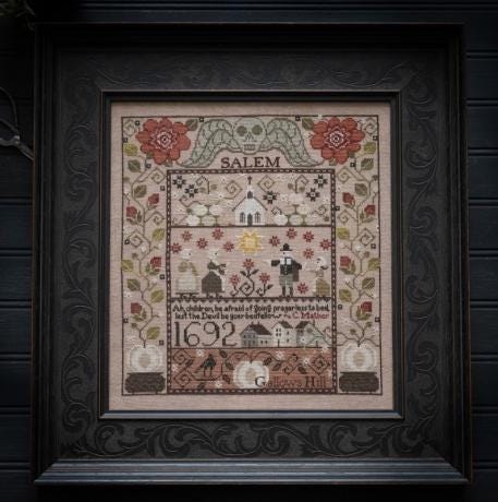 PLUM STREET SAMPLERS "Salem Sampler"  Counted Cross Stitch Pattern  Rhode-Island Sampler-Inspired Series, Pattern Only