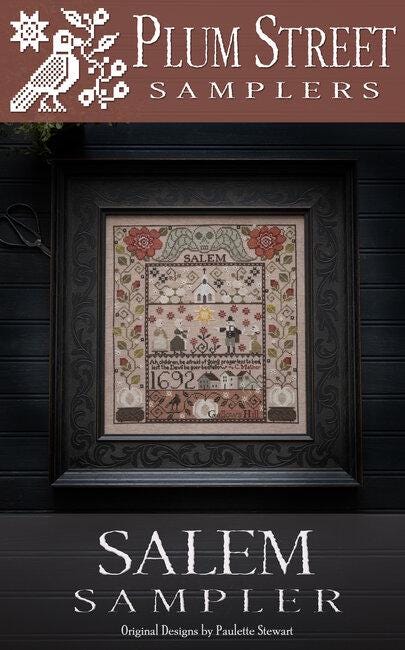 PLUM STREET SAMPLERS "Salem Sampler"  Counted Cross Stitch Pattern  Rhode-Island Sampler-Inspired Series, Pattern Only