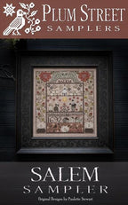 PLUM STREET SAMPLERS "Salem Sampler"  Counted Cross Stitch Pattern  Rhode-Island Sampler-Inspired Series, Pattern Only