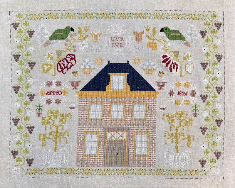 ATELIER SOED IDEE "Big House Anno 1826" Counted Cross Stitch Pattern, Sampler, Chart, Booklet Only