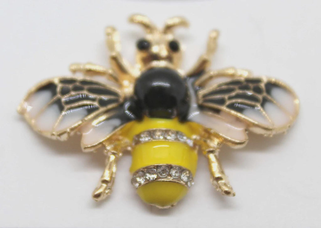 Kelly Clark Studio ~ Bumble Bee Needle Minder, Needle Dock, Canvas Magnet, Needle Garage, Needleminder