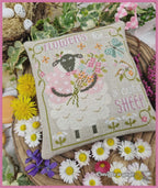 The Little Sheep! by CROCETTE A GOGO  Counted Cross Stitch Pattern  Spring, Flowers, Pattern Only