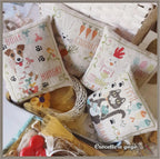The Little Dog! by CROCETTE A GOGO  Counted Cross Stitch Pattern  Spring, Dog Bones, Pawprints, Pattern Only
