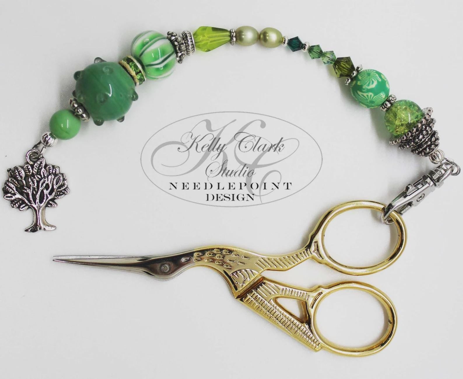 Kelly Clark Studio ~ Tree of Life Scissor Fob, Scissor Find, Lanyard Fob, Keyfob, Purse Fob, Key Chain Charm