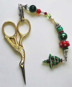 Kelly Clark Studio ~ Oh Christmas Tree Scissor Fob, Scissor Find, Lanyard Fob, Keyfob, Purse Fob, Key Chain Charm