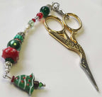 Kelly Clark Studio ~ Oh Christmas Tree Scissor Fob, Scissor Find, Lanyard Fob, Keyfob, Purse Fob, Key Chain Charm