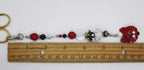Kelly Clark Studio ~ Red Cat Scissor Fob, Scissor Find, Lanyard Fob, Keyfob, Purse Fob, Key Chain Charm