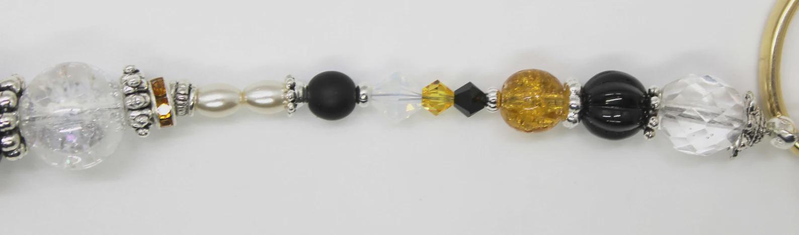 Kelly Clark Studio ~ Honey Bee Scissor Fob, Scissor Find, Lanyard Fob, Key Fob, Purse Fob, Key Chain Charm