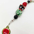 Kelly Clark Studio ~ Watermelon Scissor Fob, Scissor Find, Lanyard Fob, Key Fob, Purse Fob, Key Chain Charm