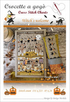 Crocette A Gogo  "Witch's Welcome"  Counted Cross Stitch Chart  Halloween  Pattern Only