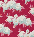 TILDA FABRIC ~ The COTTAGE Collection 2017 by Tone Finnanger - Minerva Red (oop) - 100% Cotton Fabric. Approx. Size: 33" x42"