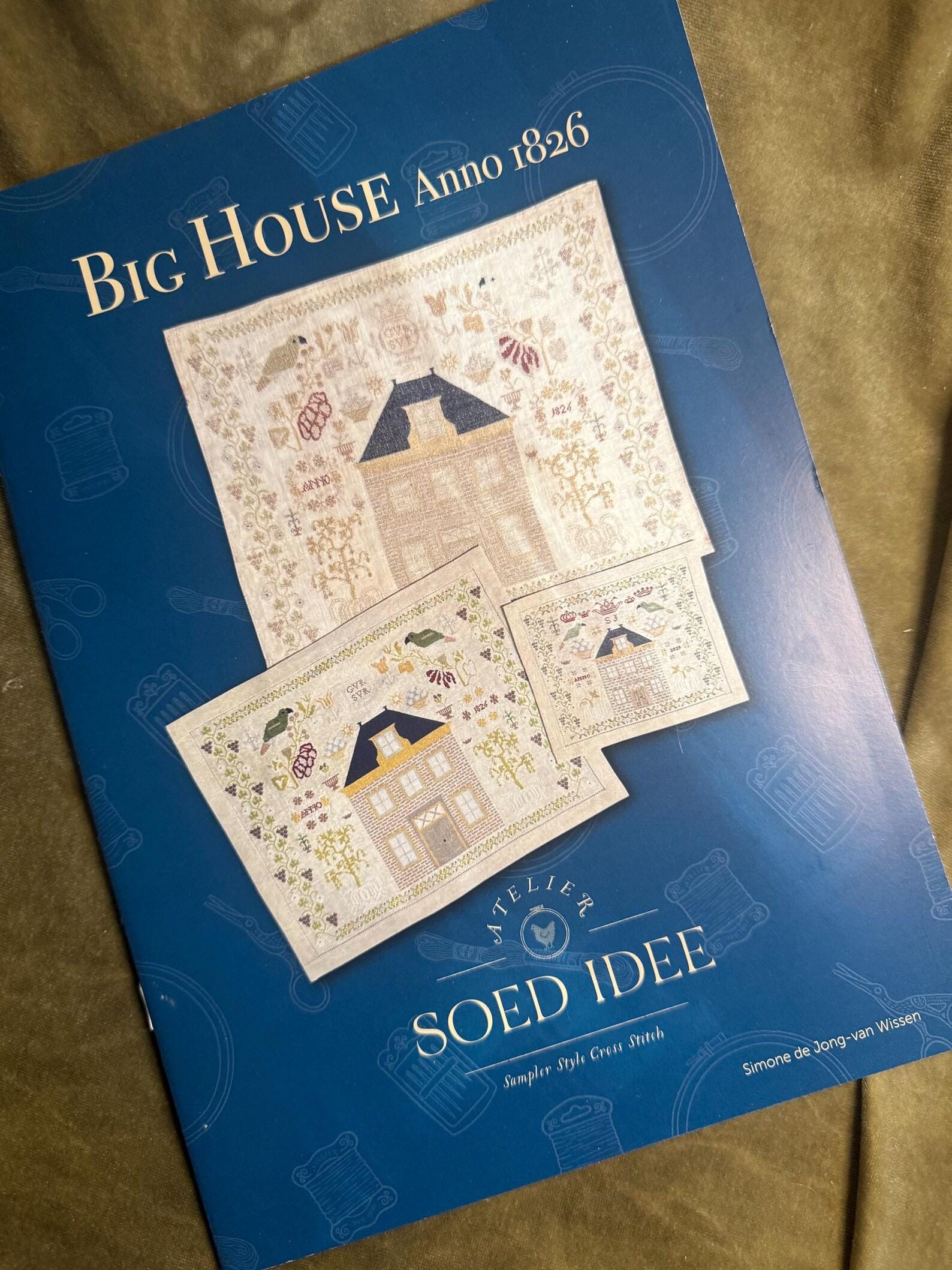 ATELIER SOED IDEE "Big House Anno 1826" Counted Cross Stitch Pattern, Sampler, Chart, Booklet Only