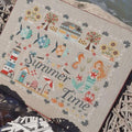 CROCETTE A GOGO "Summer Time" Counted Cross Stitch Pattern, Summer Mermaid, Crab, Seahorse, Sea Gulls, Fish, Kingsland Needle Art