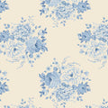 TILDA ~ SUNDAY BRUNCH Limited Edition Collection 2025 by Tone Finnanger - Mia Blue - 100% Cotton Fabric. Approx. Sizes: 19"x22"