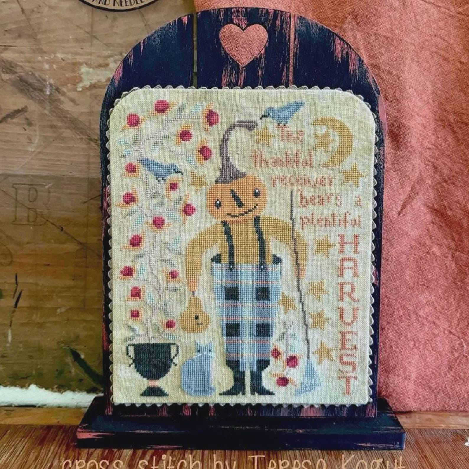 Teresa Kogut Creative Whims "Thankful" Counted Cross Stitch Pattern, Chart, Pattern Only