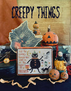 Teresa Kogut Creative Whims "Hello Midnight" Counted Cross Stitch Pattern, Booklet, 8 Spooktacular Designs, Pattern Only