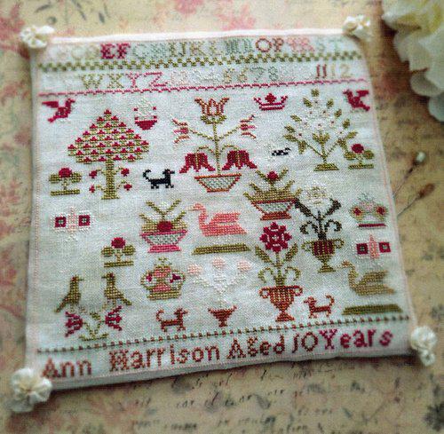 PINEBERRY LANE "Ann Harrison Antique Reproduction"  Cross Stitch Pattern  Pattern Only