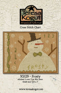 TERESA KOGUT Creative Whims "Frosty" Counted Cross Stitch Pattern, Chart, Snowman, Winter, Snowflakes, Pattern Only