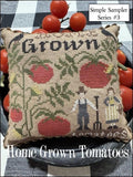 THE SCARLETT HOUSE "Home Grown Tomatoes - Simpler Sampler Series #3" Counted Cross Stitch Pattern, 2025 Needlework Marketplace Release