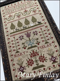 THE SCARLETT HOUSE "Mary Finlay" Counted Cross Stitch Pattern, Antique Reproduction Sampler, 2025 Needlework Marketplace Release