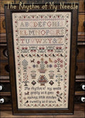 THE SCARLETT HOUSE "The Rhythm of My Needle" Counted Cross Stitch Pattern, Antique Reproduction Sampler, 2025 Needlework Marketplace Release