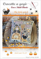 Crocette A Gogo  "The Little Witch"  Counted Cross Stitch Chart  Halloween  Pattern Only