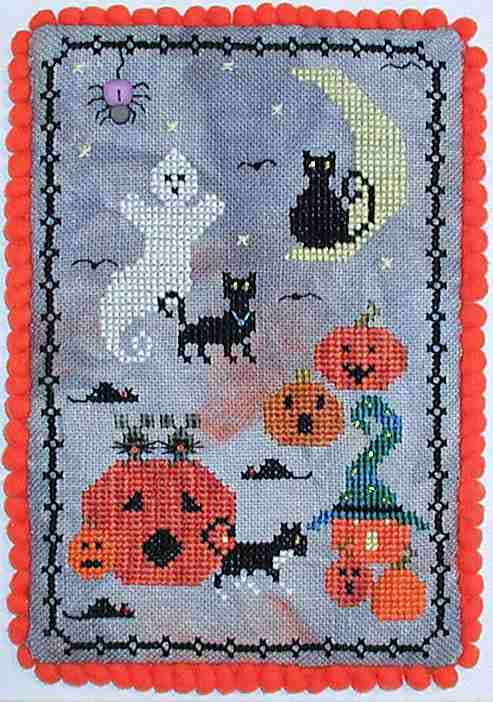 PRAISEWORTHY STITCHES "Moonlight Madness - A Wee Haunting" Counted Cross Stitch Pattern, Needlework Marketplace 2025 Release, Pattern Only
