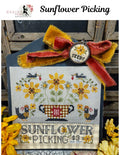 QUAINT ROSE NEEDLEARTS "Sunflower Picking" Counted Cross Stitch Pattern, Needlework Marketplace 2025