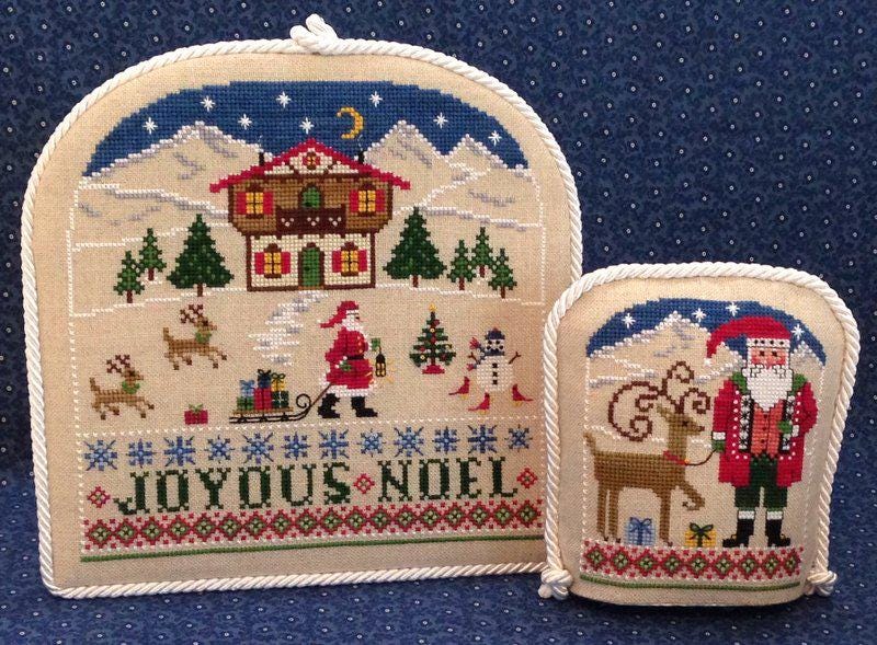 THE NEEDLE'S NOTION "Christmas Chalet" Counted Cross Stitch Pattern, Chart, Pattern Only