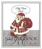 Kelly Clark Studio ~ Santa Needle Minder, Needle Dock, Canvas Magnet, Needle Garage, Needleminder