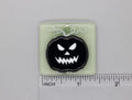 BEAU VERRE ART "Spooky Pumpkin Fused Glass Needle Minder"  Magnet  Needleminder  One-of-a-Kind  Handcrafted by Kelly