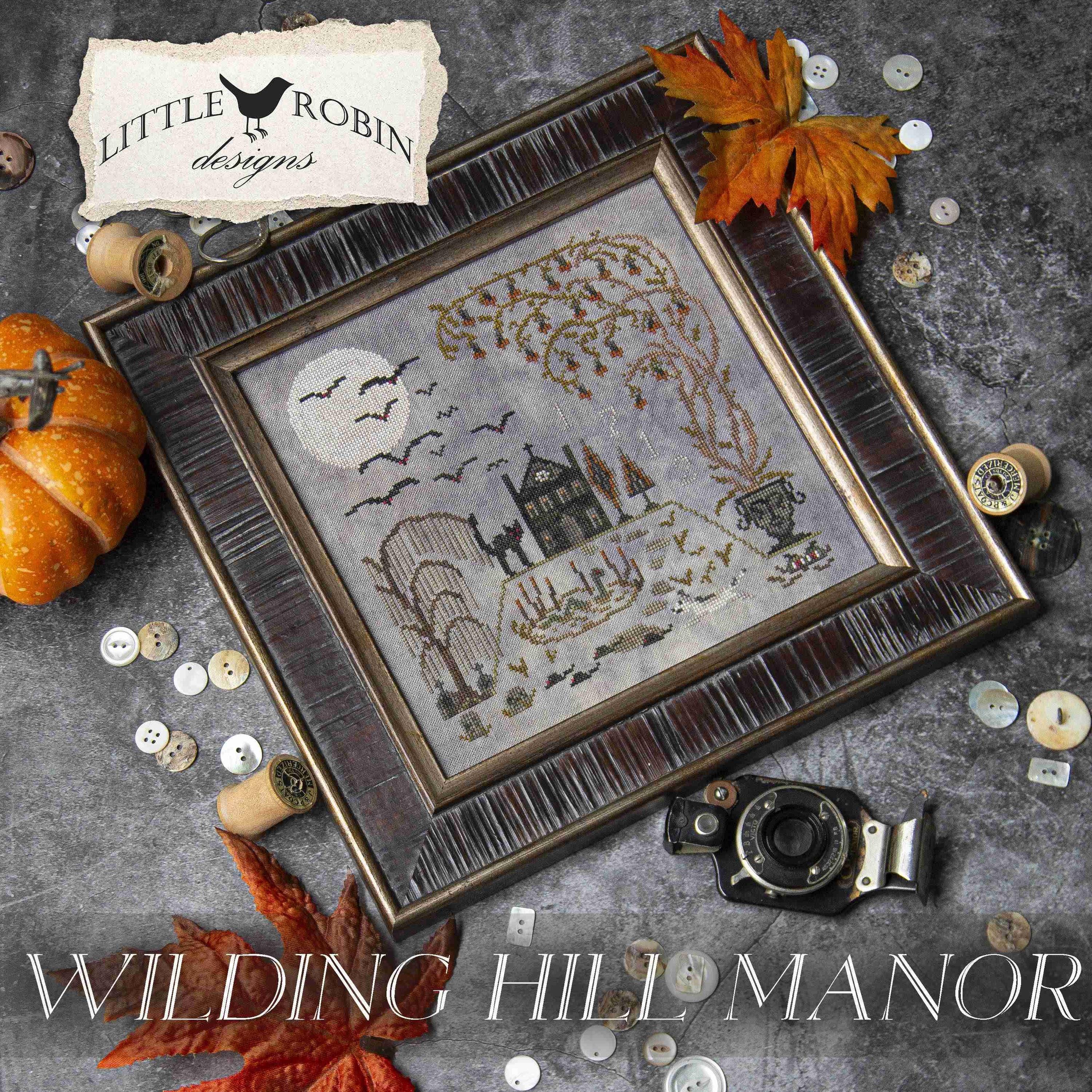 LITTLE ROBIN DESIGNS "Wilding Hill Manor" Counted Cross Stitch Pattern, Chart, Needlework Marketplace 2025, Pattern Only
