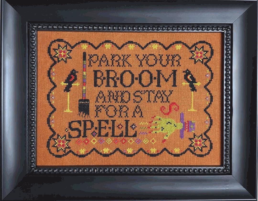 ROSEWOOD MANOR "Stay A Spell" Counted Cross Stitch Pattern, Chart, Needlework Marketplace 2025, Pattern Only