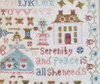 Pansy Patch Quilts & Stitchery "Serenity" Counted Cross Stitch, Needlework Marketplace 2025, Pattern Only