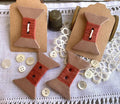 Rovaris ~ Ceramic Bobbin / Spool Button, Handcrafted and Imported from Samone, Italy