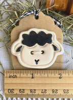 Rovaris ~ Ceramic Sheep Button, Handcrafted and Imported from Samone, Italy