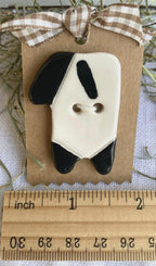 Rovaris ~ Ceramic Sheep Button, Handcrafted and Imported from Samone, Italy